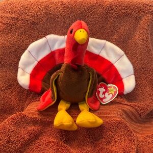 Ty Beanie Babies - Gobbles the Turkey - Retired 1996 plush toy w/tags